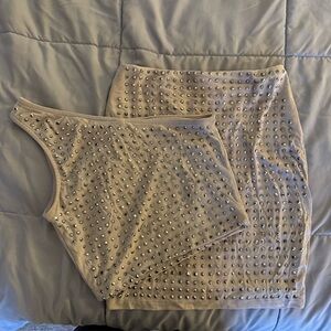 Studded Tan Two-Piece Set